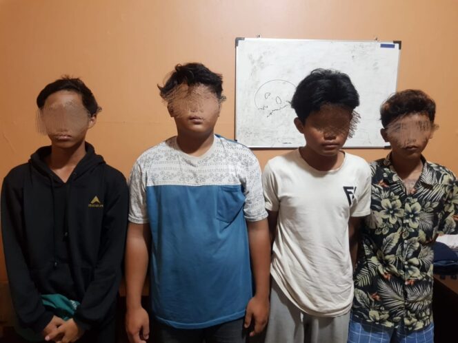 
 Bawa Dua Bom Molotov, Empat Remaja di Tangerang Diamankan Polsek Jatiuwung