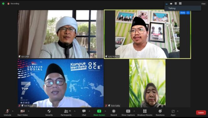 
 Pengajian Online Oke Oce Gan Bersama KH. Abdullah Gymnastiar. Foto: Tangkapan Layar