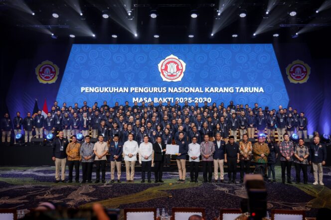 
 Rakernas dan Pengukuhan Pengurus Karang Taruna Nasional Periode 2025-2030. Foto: ist 