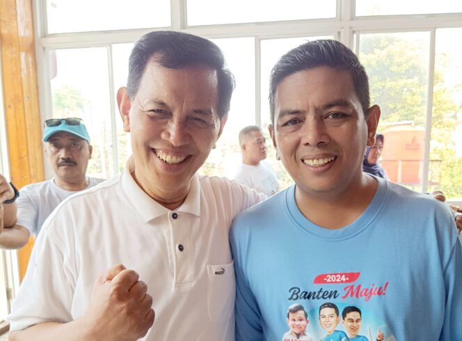 
 Bakal Calon Gubernur Banten Andra Soni bersama Calon penggantinya di DPRD Provinsi Banten, Suharno,SE., MM. Foto: TangerangPos 