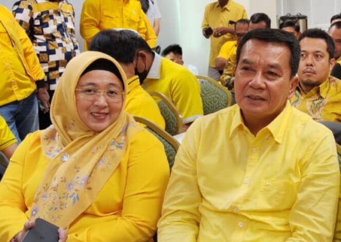 
 Moch. Maesyal Rasyid dan Intan Nurul Hikmah hadir pada Acara Silaturahmi Bakal Calon Kepala Daerah/Bakal Calon Wakil Kepala Daerah di DPP Partai Golkar. Foto: ist