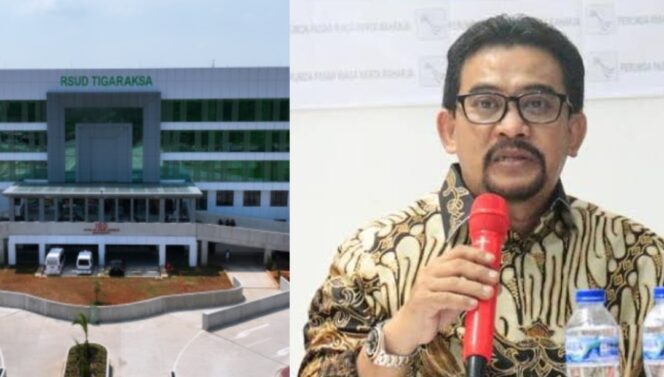 
 Kolase Foto RSUD Tigaraksa dan Konsultan hukum untuk Pemerintah Kabupaten (Pemkab) Tangerang, Deden Syuqron. Foto: ist