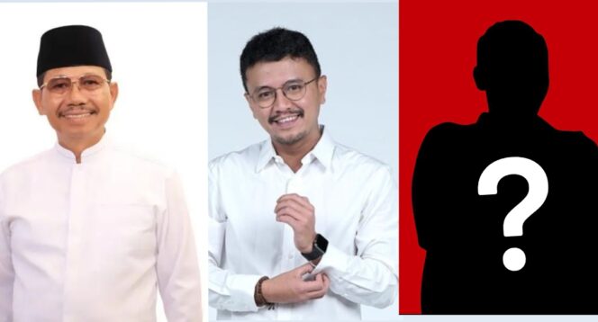 
 Kolase Foto Bakal Calon Wali Kota Tangerang, Sachrudin, Faldo Maldini dan Sosok Bayangan Siluet. Foto: ist