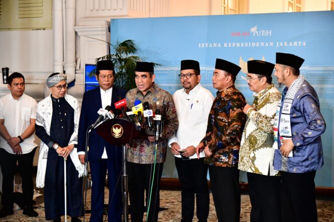 
 Ketua Majelis Permusyawaratan Rakyat Republik Indonesia, Ahmad Muzani memberikan keterangannya kepada awak media. Foto: BPMI Setpres